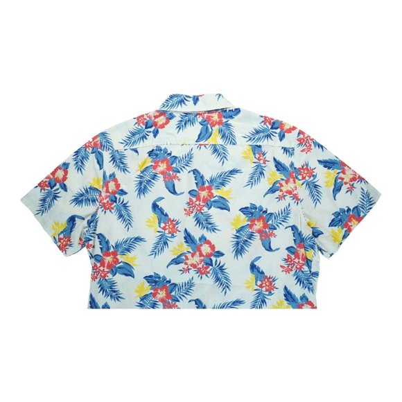Calvin Klein Men's Hawaiian Shirt Floral‎ Print Short Sleeve Sz M Medium - Picture 4 of 5